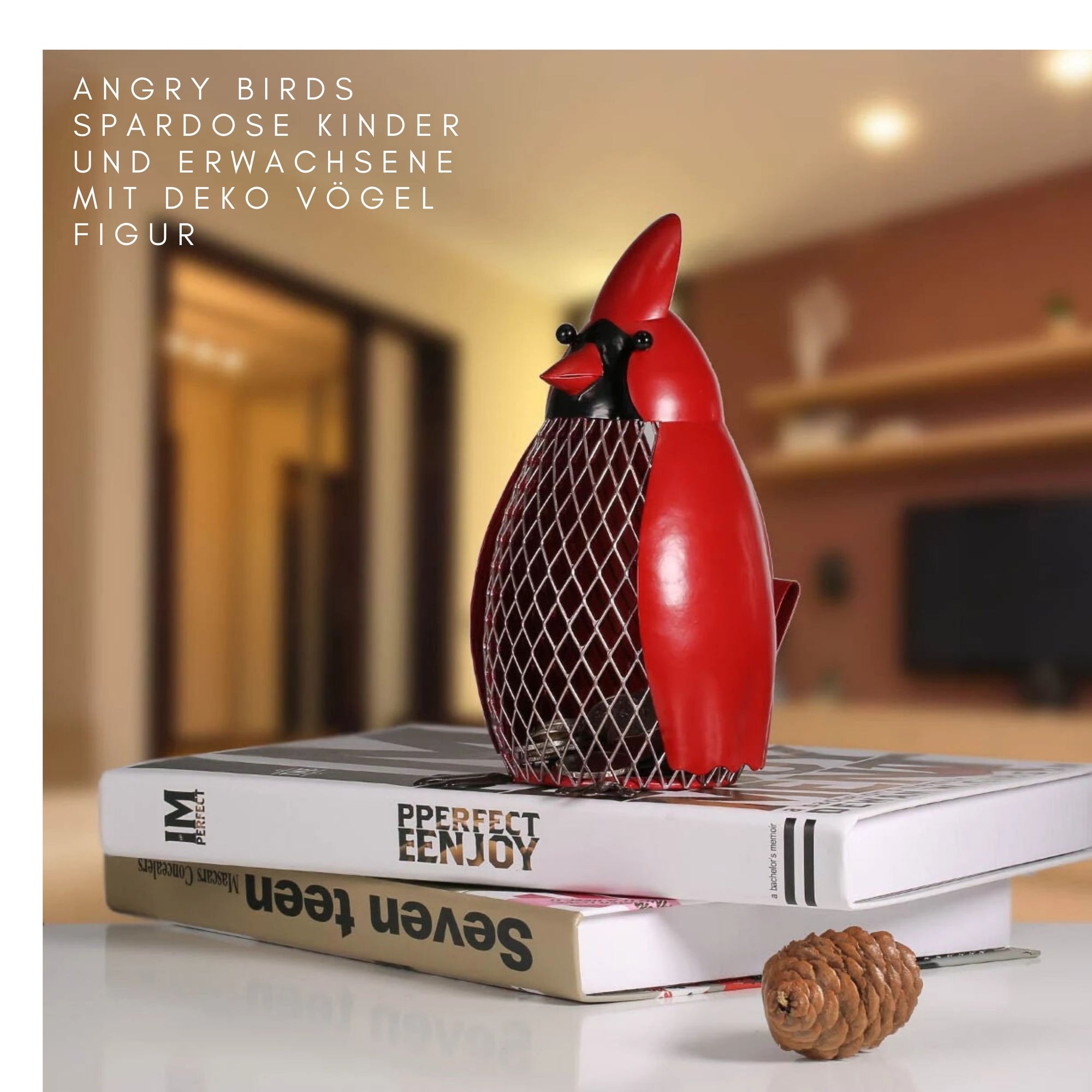 Angry Birds Spardose Kinder und Erwachsene mit Deko Vögel Figur