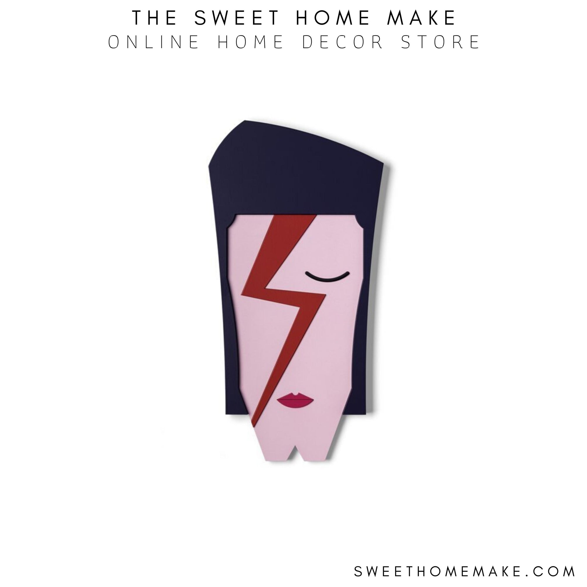 David Bowie Face Paint on the Wooden For Wall Art and Gifts