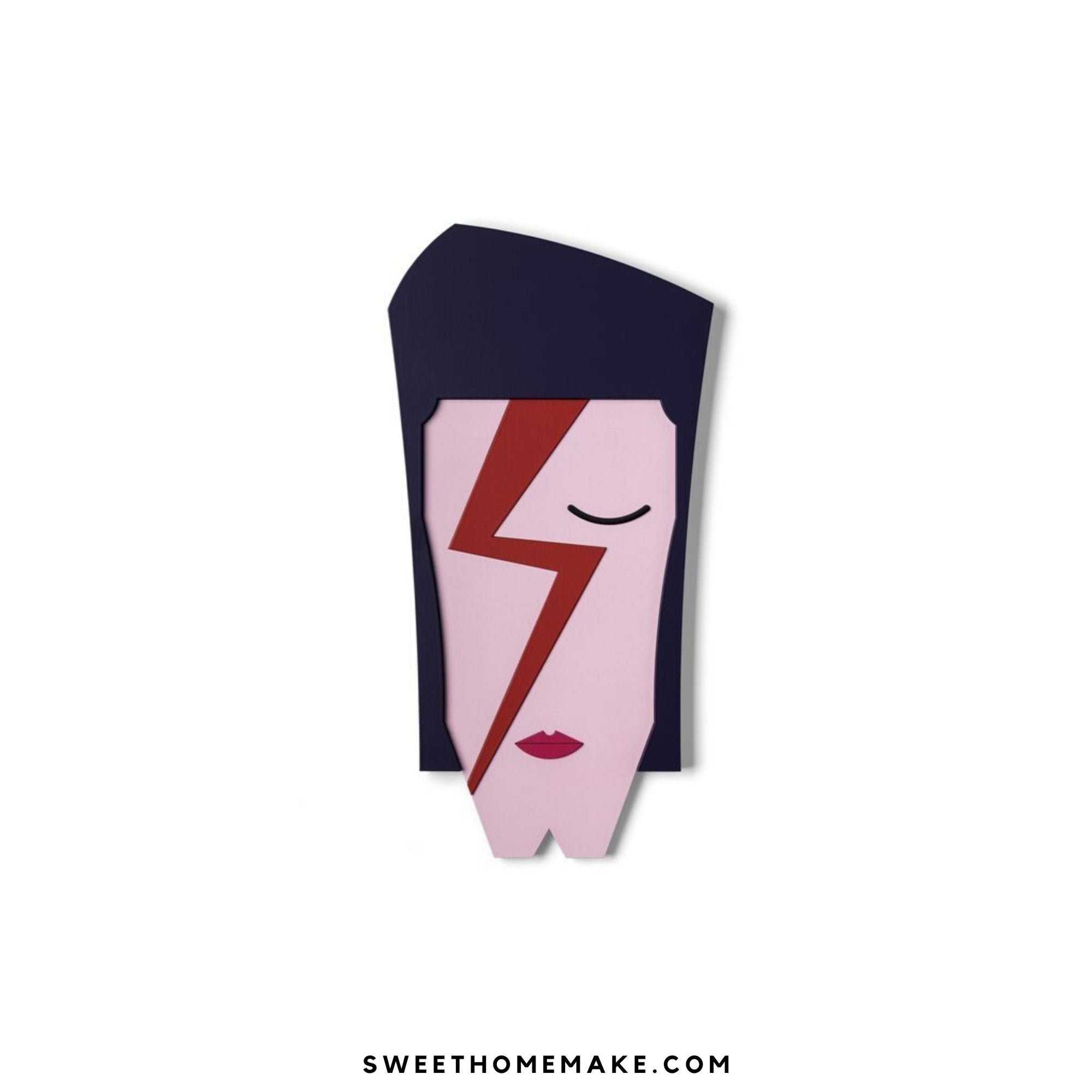 David Bowie Plakat und Geschenk mit Wanddeko Holz