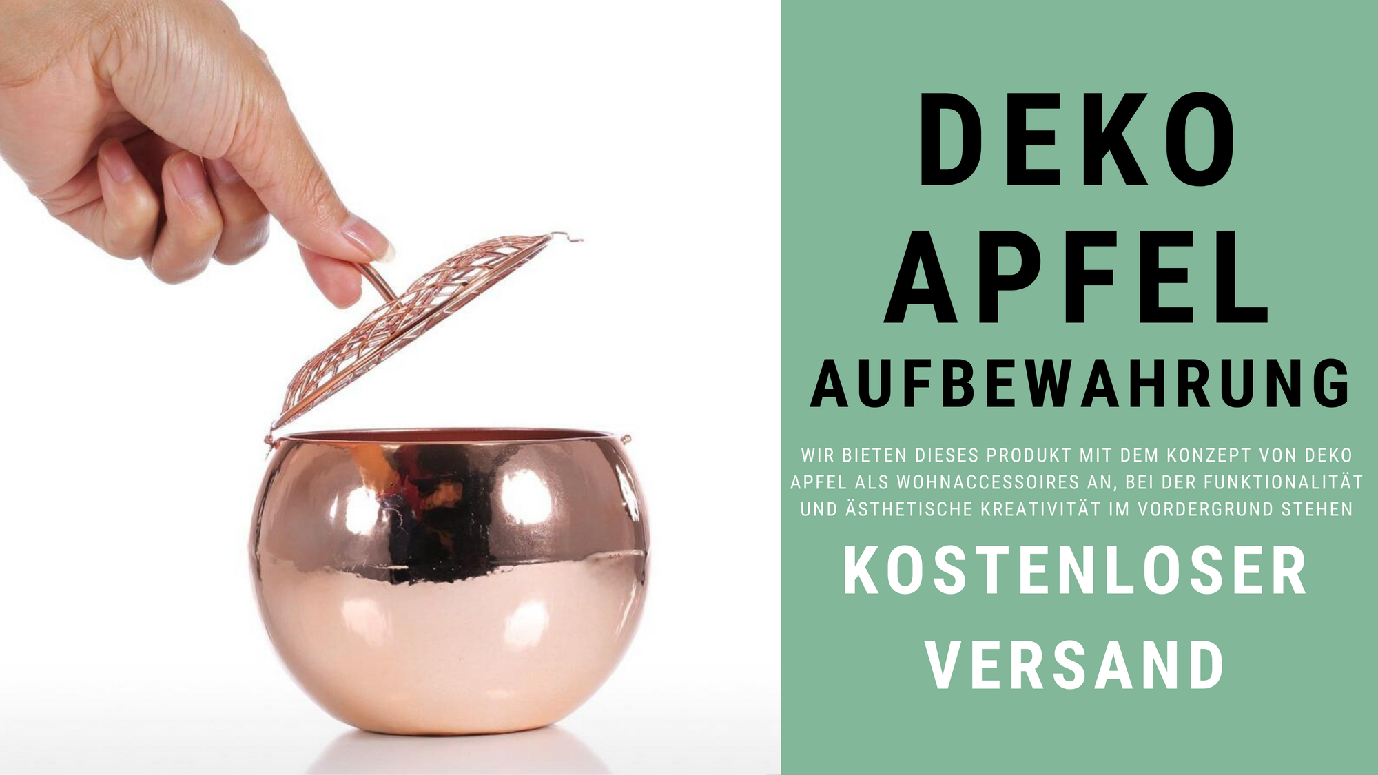 Deko Apfel Gold Wohnaccessoires
