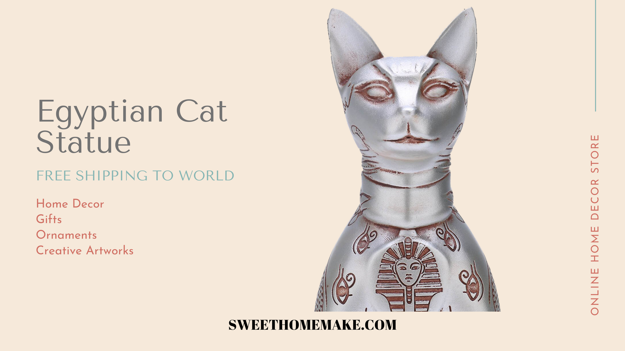 Egyptian Cat Statue