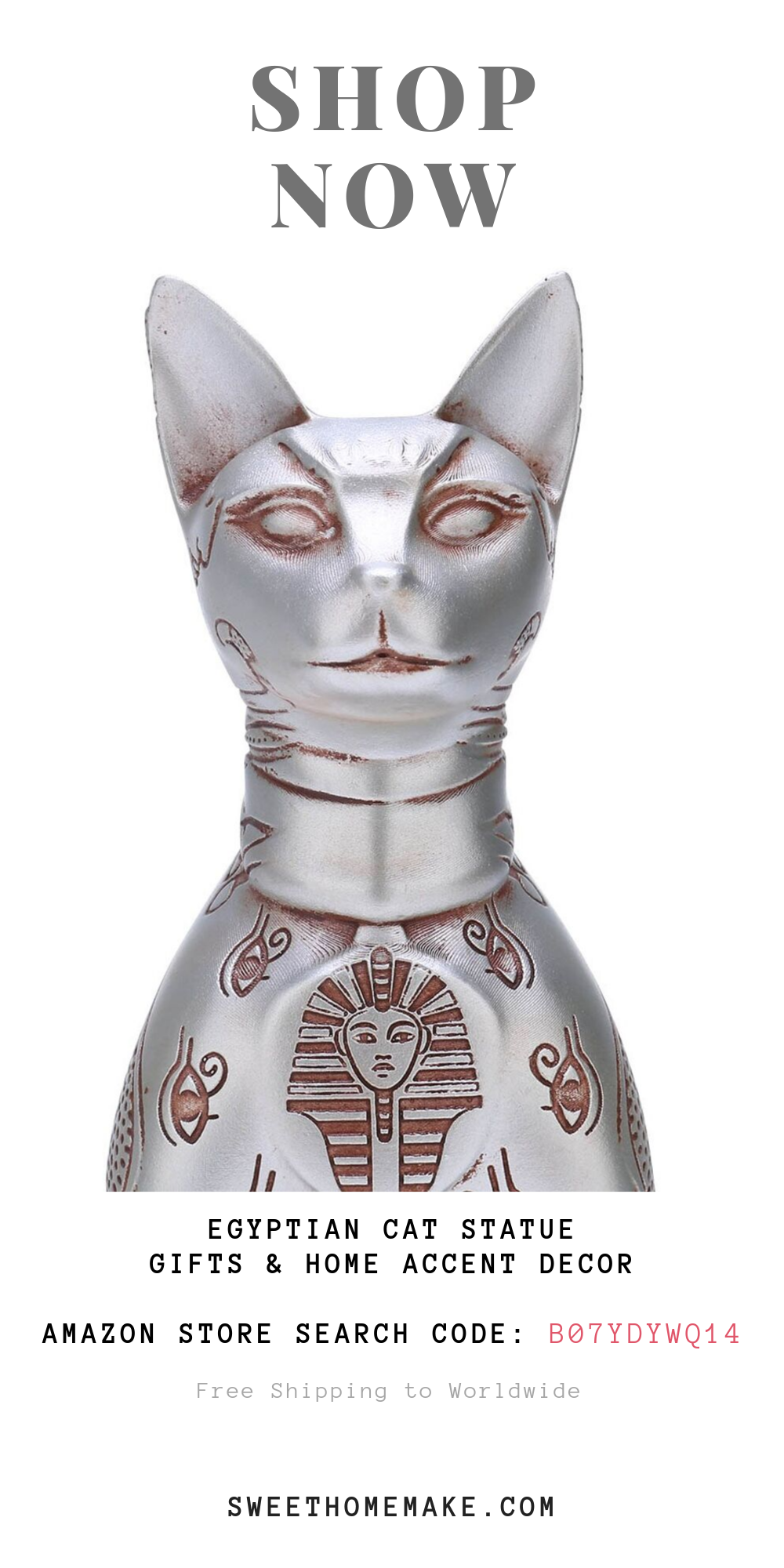 Egyptian Cat Statue For Cat Ornament and Gifts For Cat Lovers