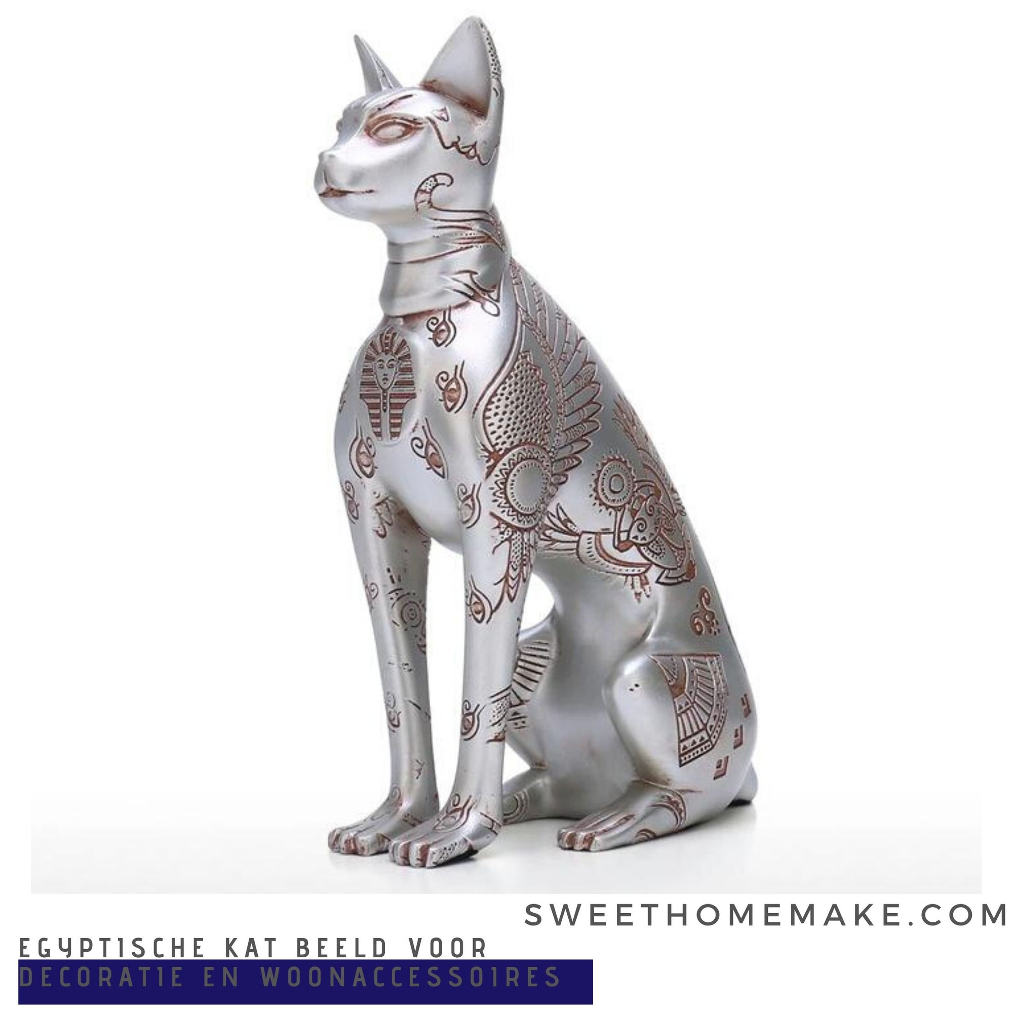 Egyptische Kat Beeld voor Decoratie en Woonaccessoires