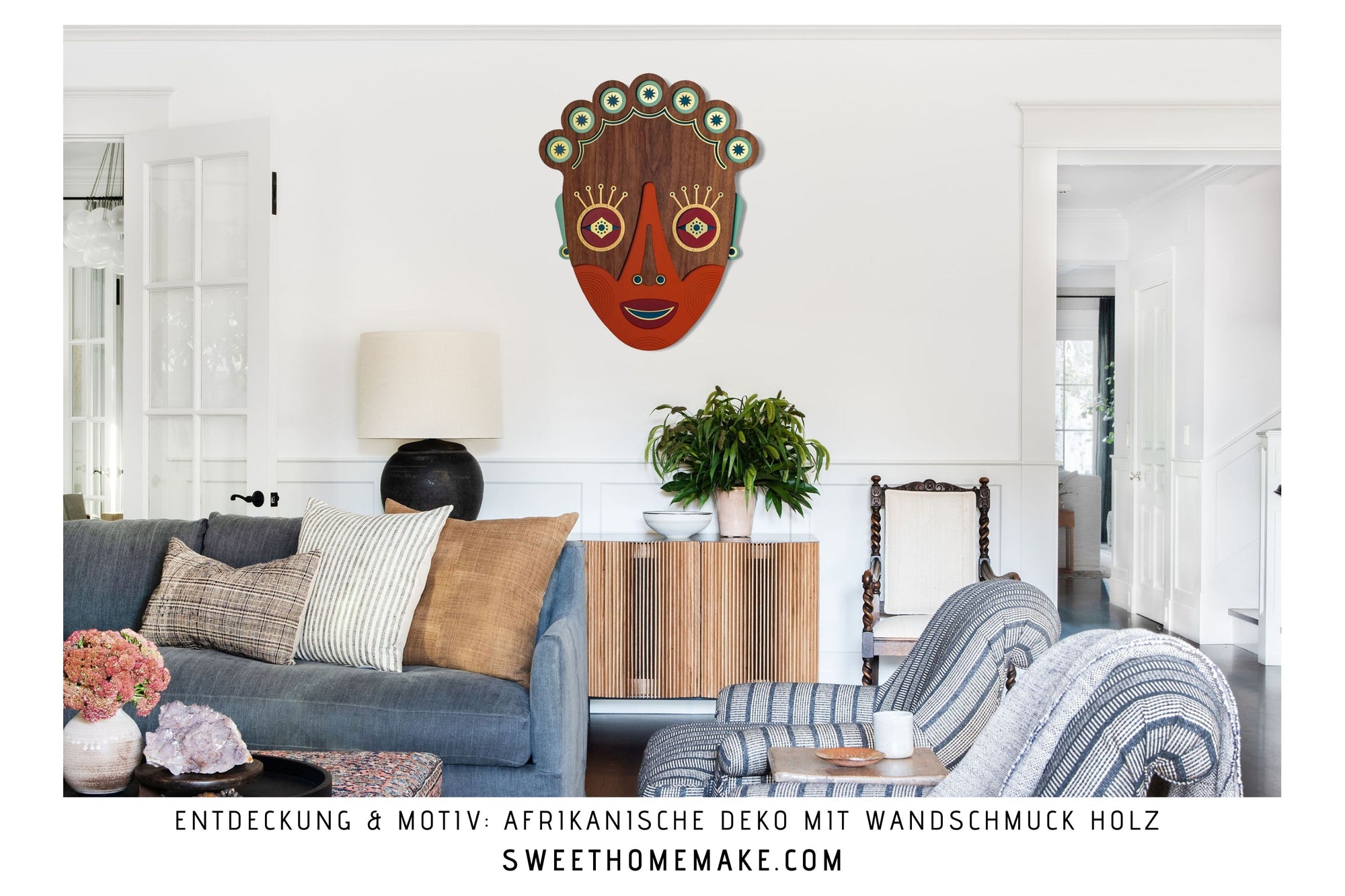 Entdeckung und Neugier_ Wanddeko Holz und Ausgefallener Wandschmuck zu Afrikanische Deko