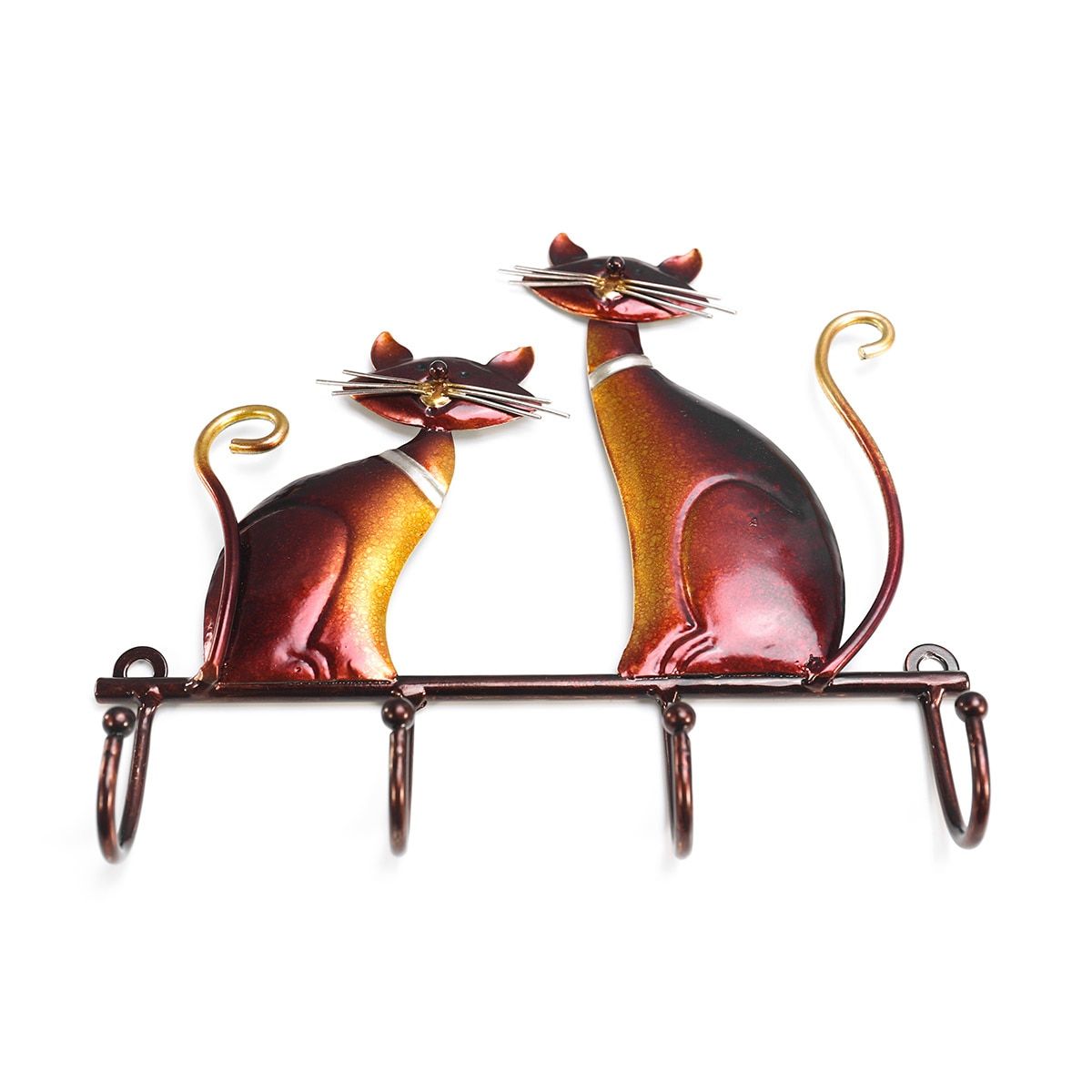Ganchos de Parede e Cabideiro de Parede com Gato para Toalha, Saco