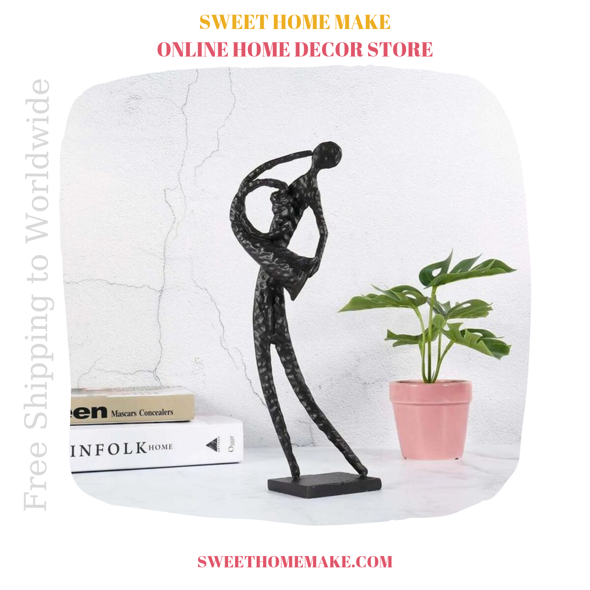 Gifts For Music Lovers and Musicians by French Horn Statue Ornament