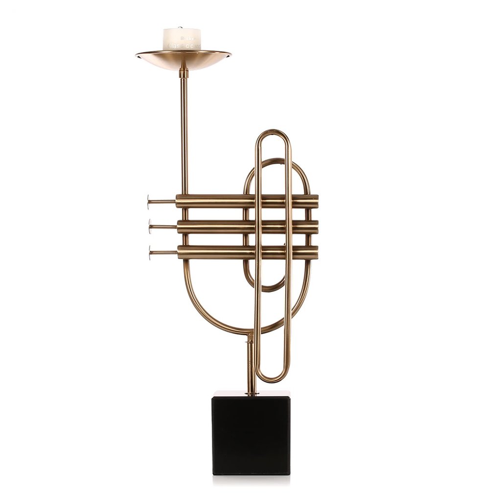 Gold Candle Holder