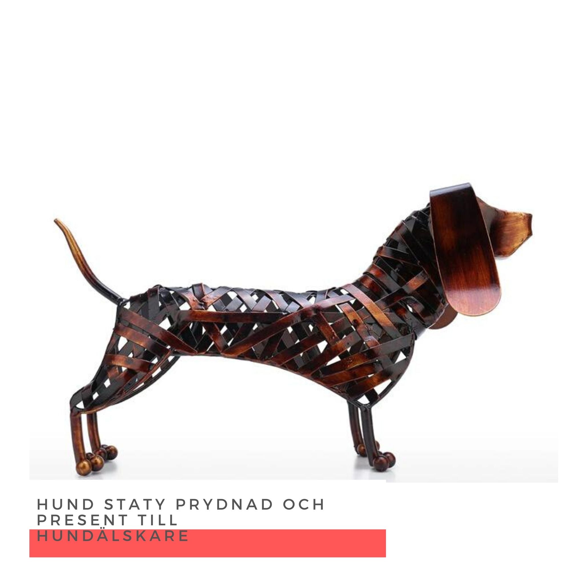 Hund Staty Prydnad och Present till Hundälskare