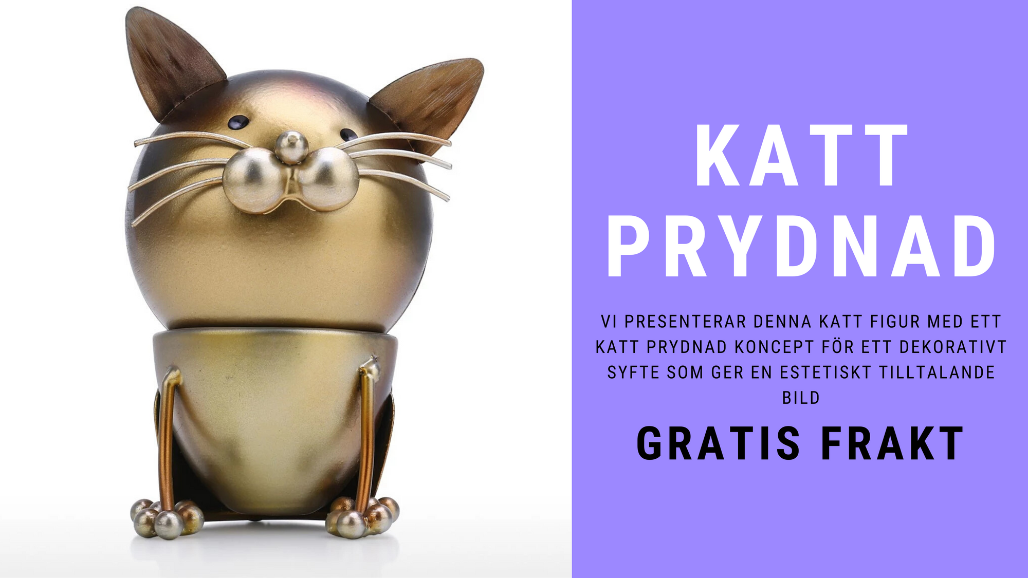 Katt Prydnad Figur Inredning Dekoration inspirerad av Kattleksaker
