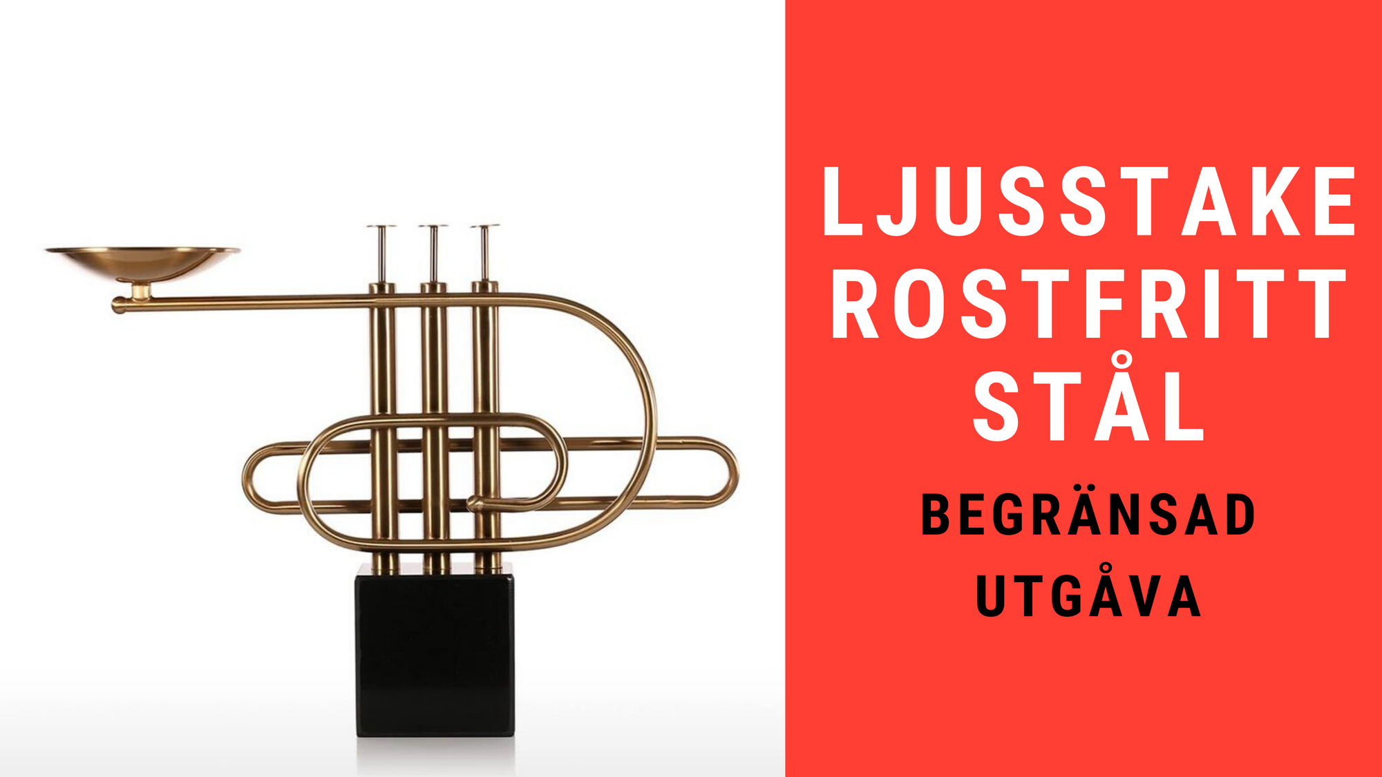 Ljusstake Rostfritt Stål till Musik och Romantisk Aura inredning dekoration