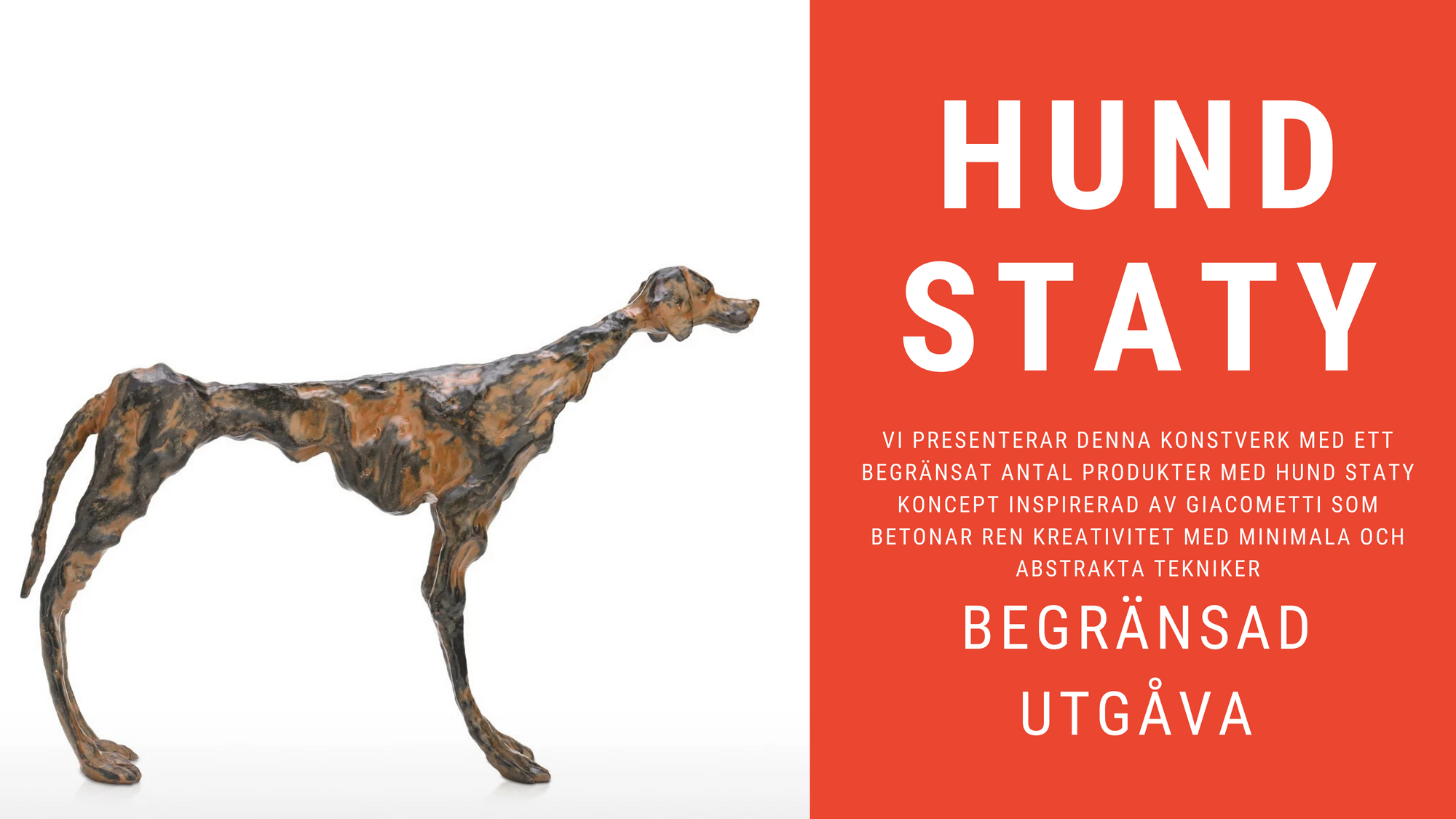 Minimal Hund Staty inspirerad Alberto Giacometti Skulpturer Inredning