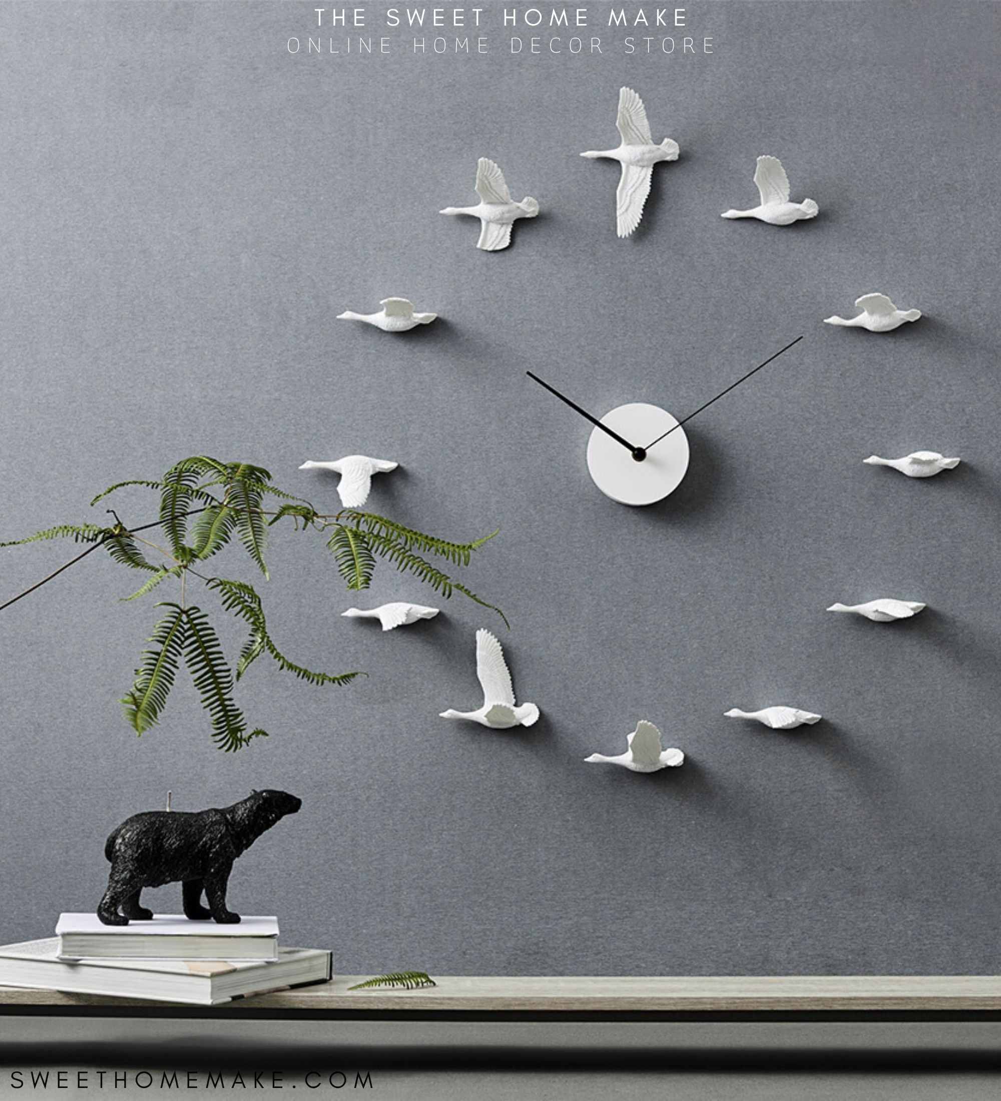 Muurdecoratie Vogels: Vrijheid tussen Leven en Tijd met Vogeltjes