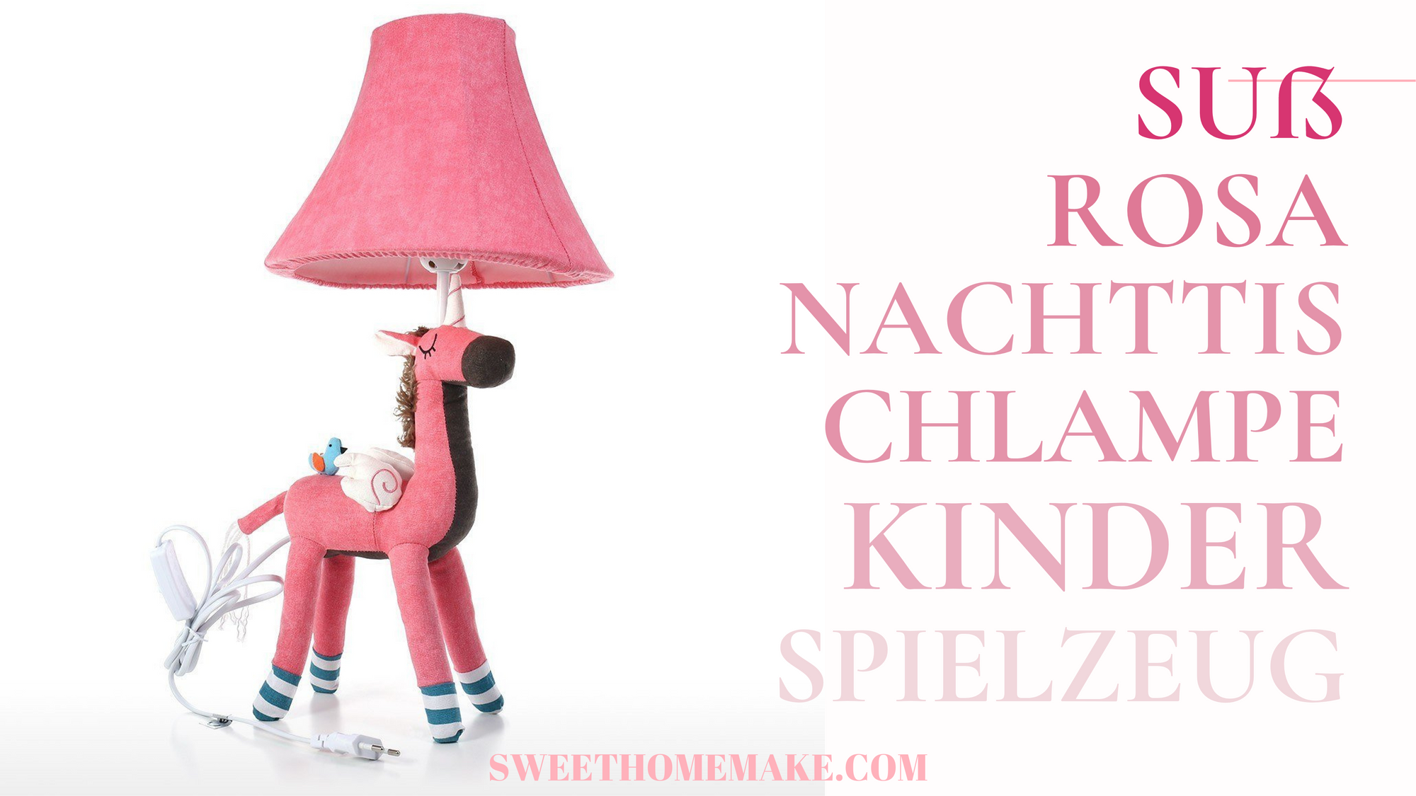 Nachttischlampe Kinder inspiriert von Rosa & Mädchen Spielzeug