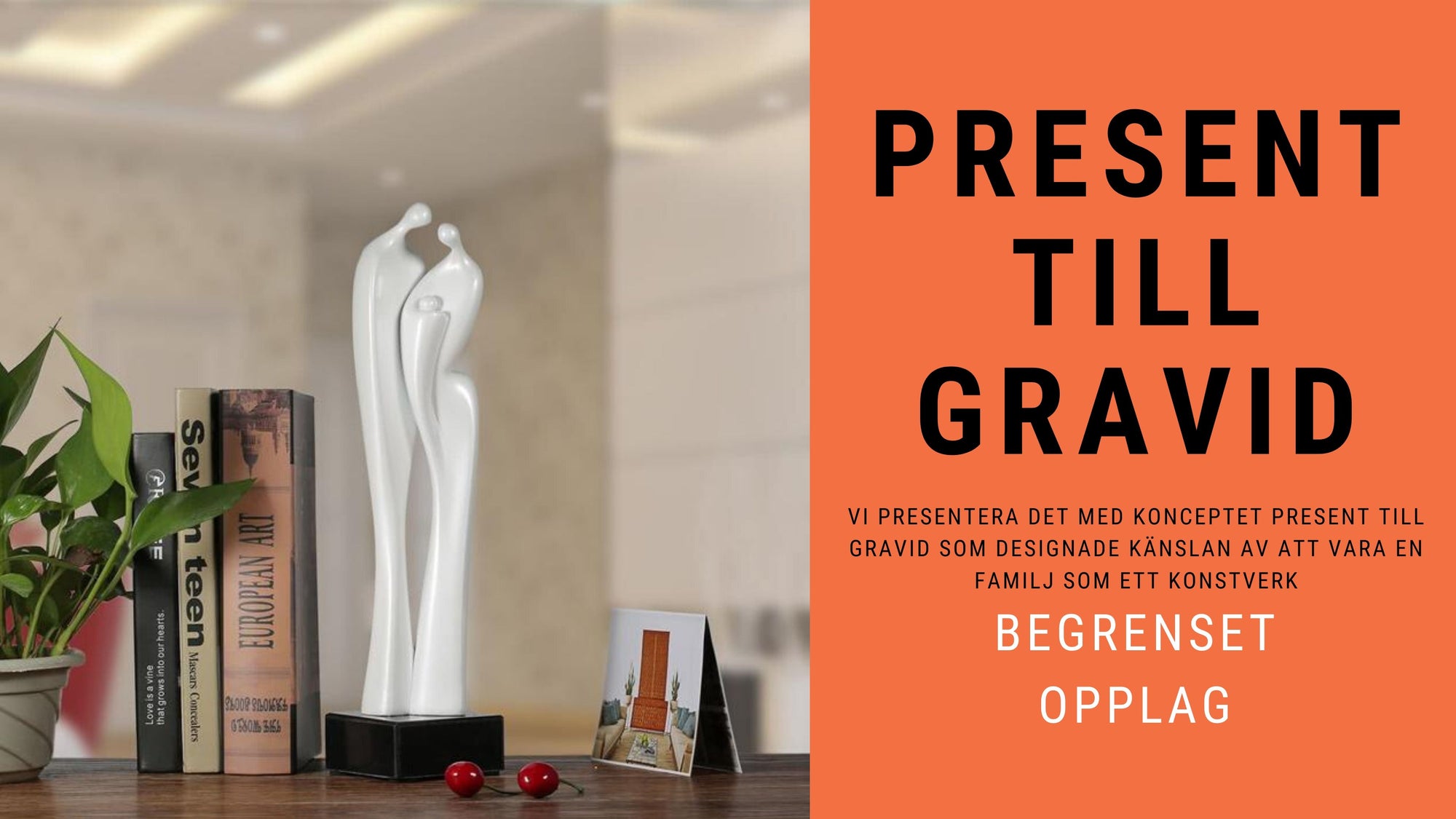 Present till Gravid Familjen Skulpturer inredning Dekoration