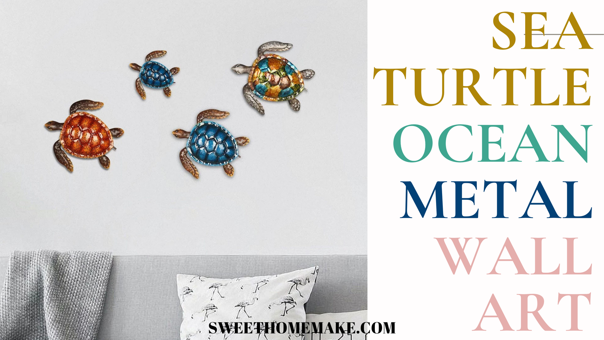 Sea Turtle Wall Art by Metal Wall Decor