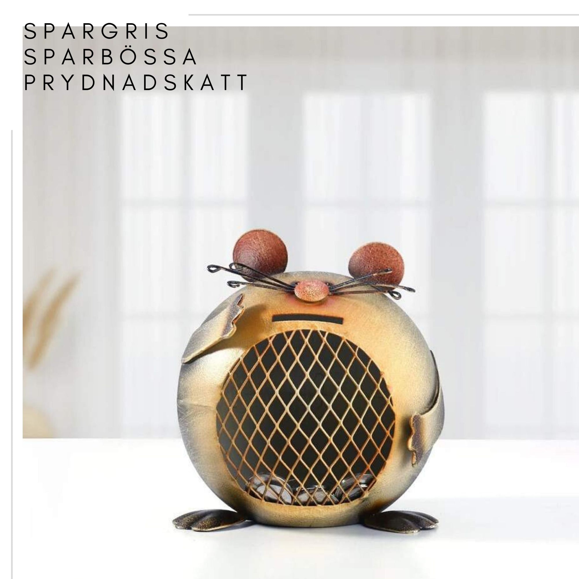 Spargris och Sparbössa til Vuxen inspirerad av Prydnadskatt