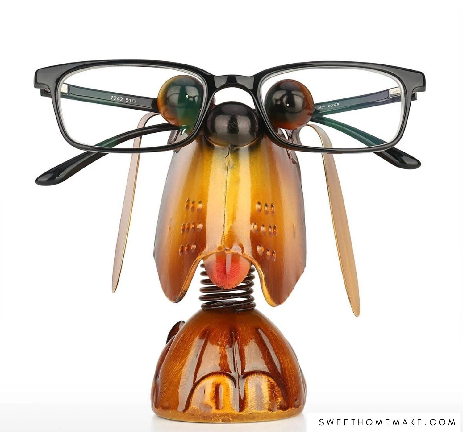 Teckel Cadeau met Brilhouder Decoratie Beeldjes