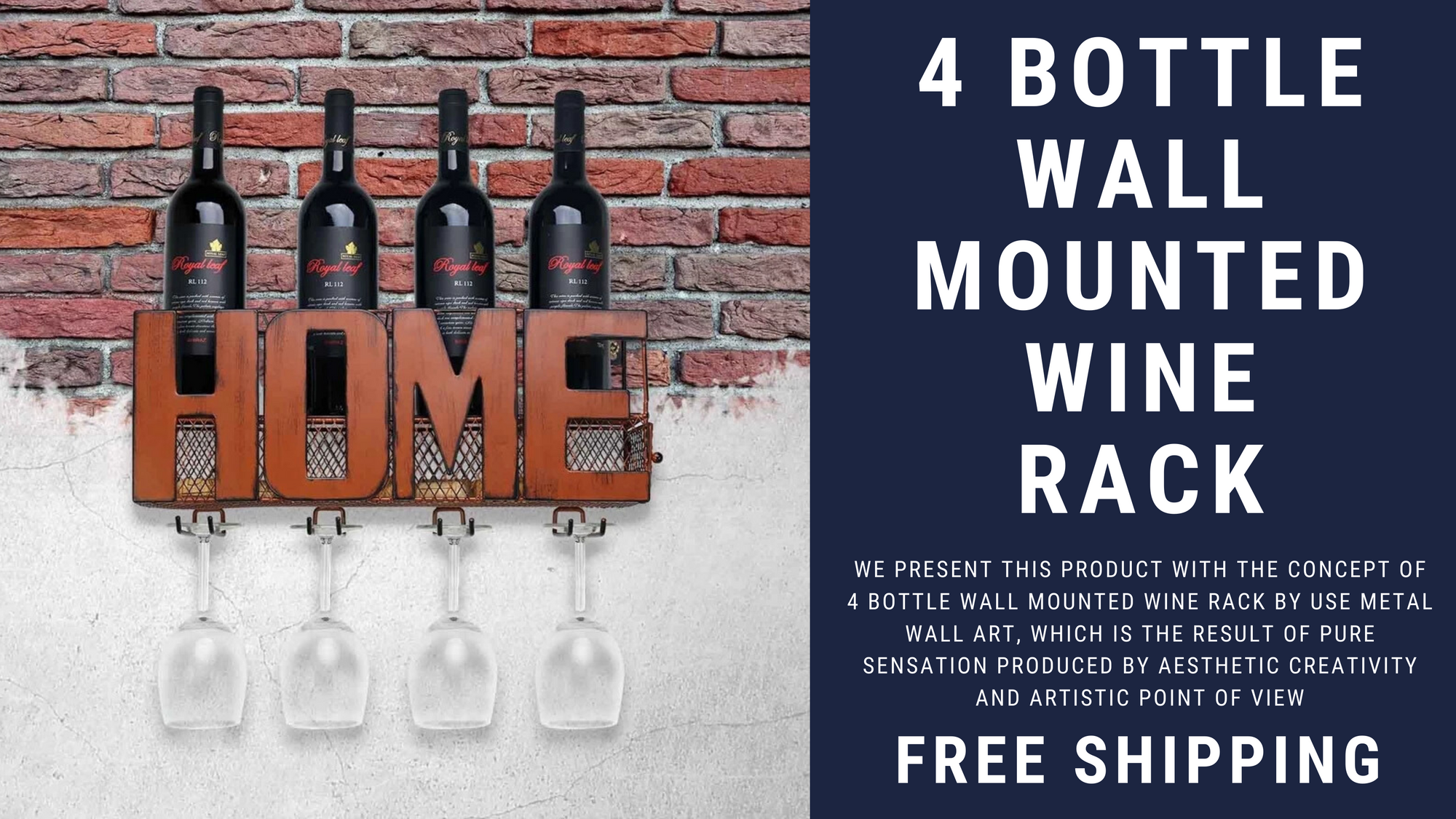 Useful Storage & Aesthetic Decor in HOME: Wall Mounted Wine Rack
