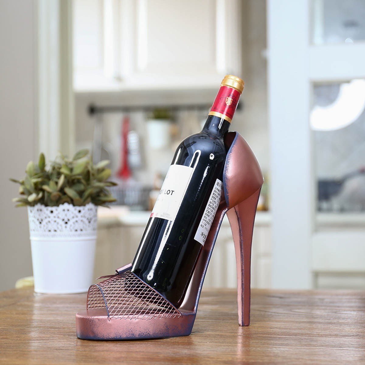 Funny single wine bottle holder, It's never been easier to organize your wine