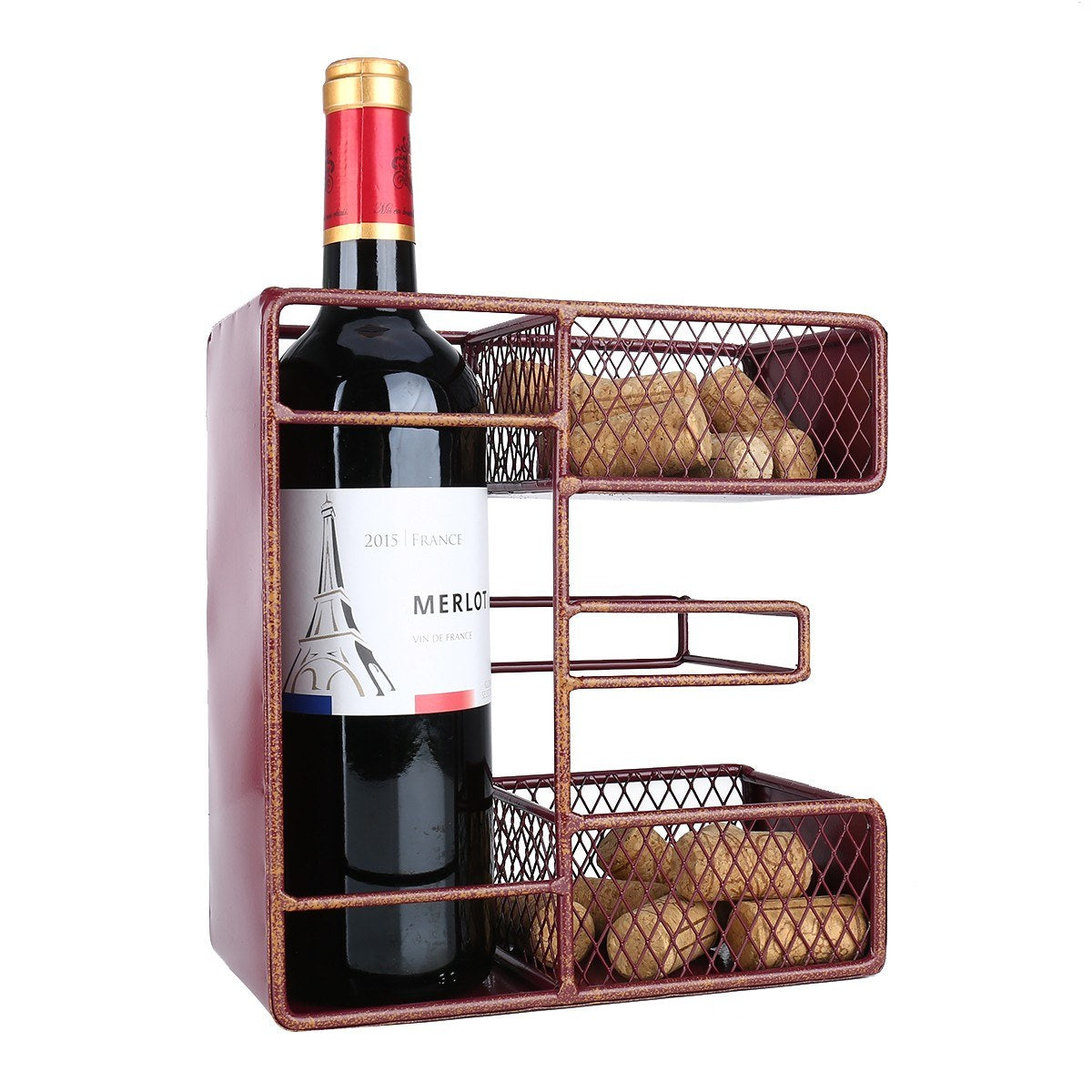 Letter "E" looks great on your table as a wine bottle holder and cork!