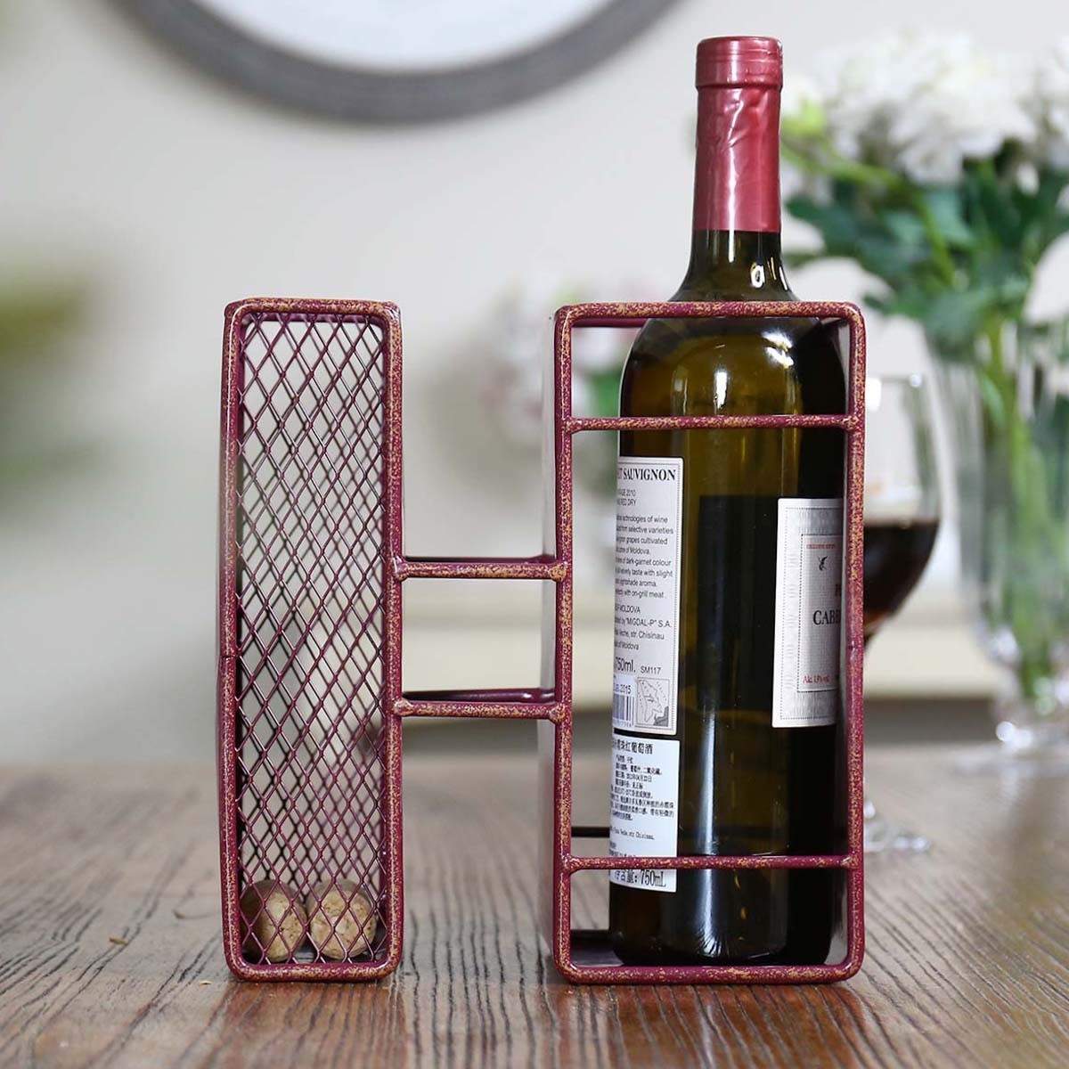Letter "H" is a beautiful items to your single wine bottle holder