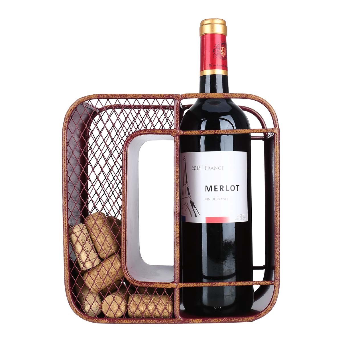 Letter "O" is a decorative items to your single wine bottle holder