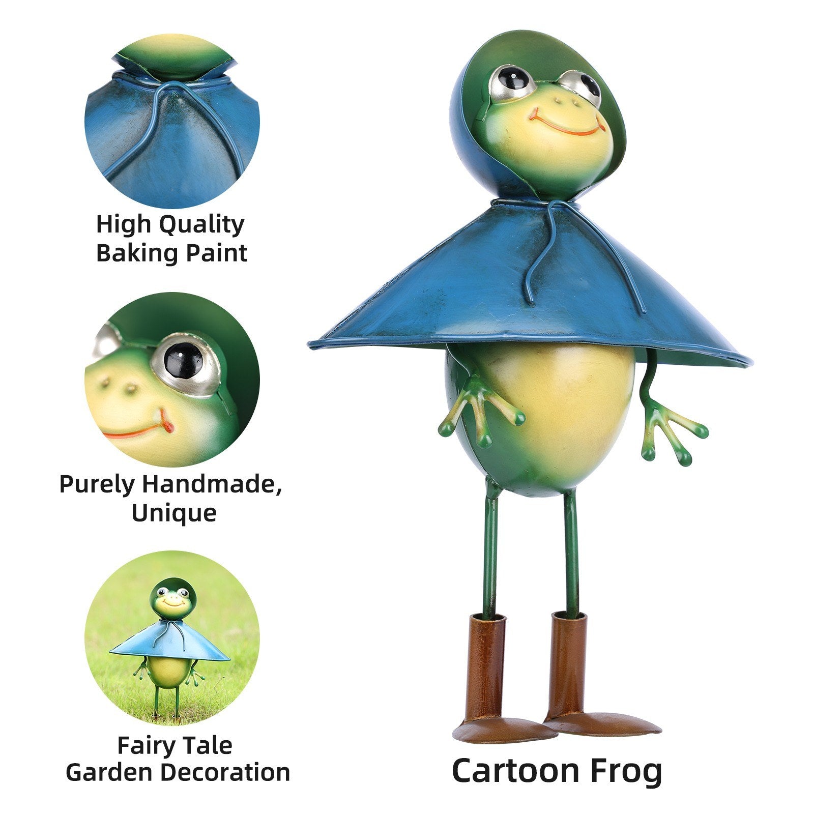 In the land of fairytales, a cute frog ornament hops into your life!