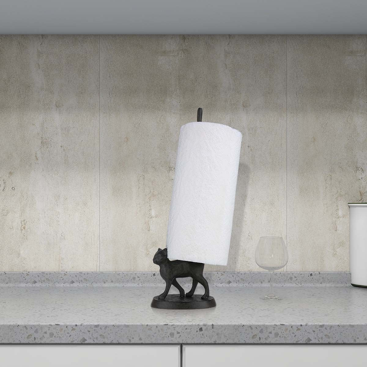 Cat paper towel holder it funny in your dinner table, kitchen countertop!