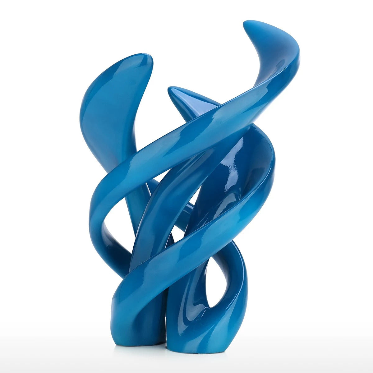 Abstract Contemporary Geometric and Decorative Sculpture For Accent Decor
