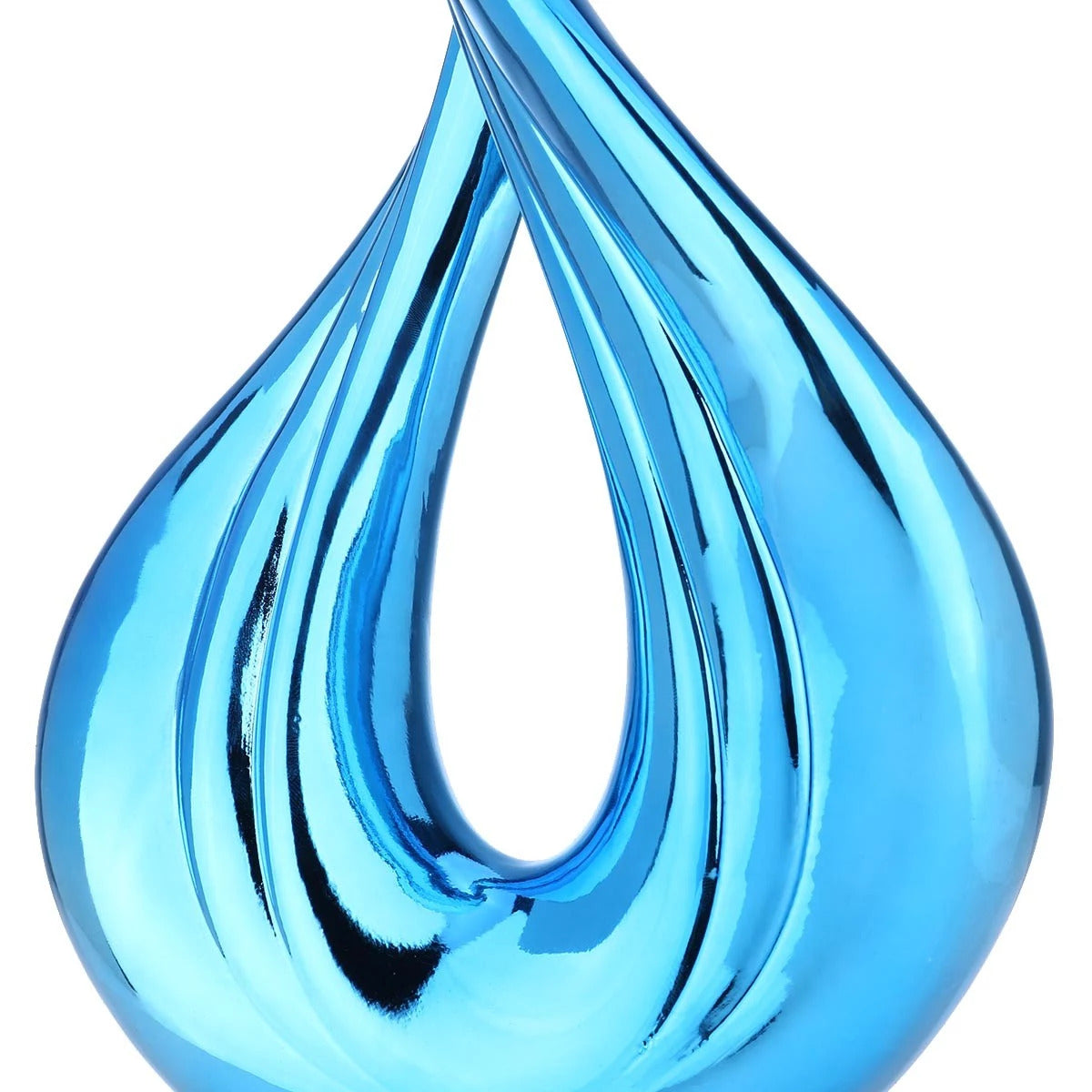 Abstract Sculpture by Resin to Blue Bedroom & Living Room Decor Home Accessories for Housewarming and New Home Gifts