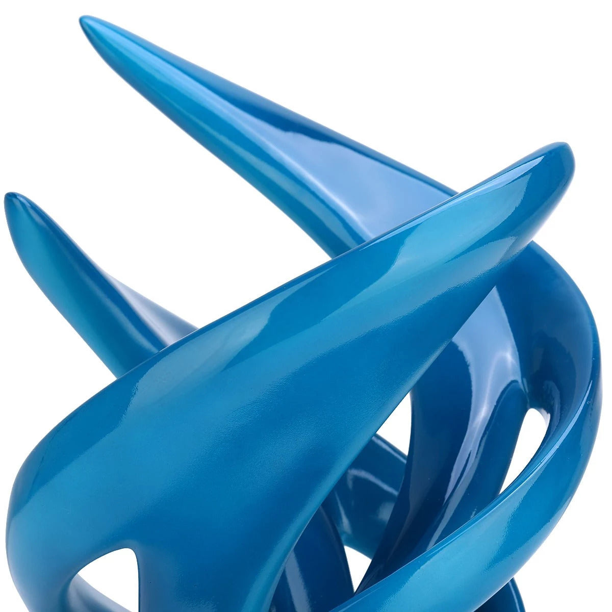 Abstract and Decorative Sculpture For Blue Accent Decor