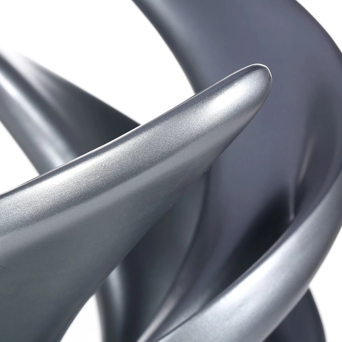 Abstract and Geometric Sculpture by Resin For Grey Accent Decor