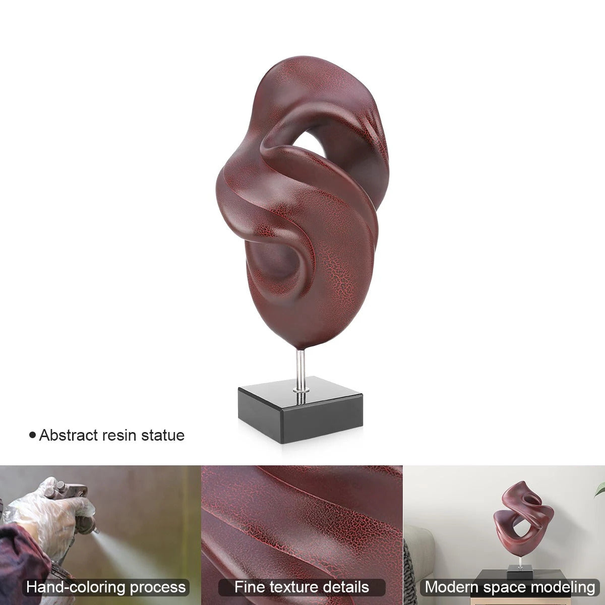 Abstrakte Skulptur Föremål till Minimalistisk och Bohemisk Inredning