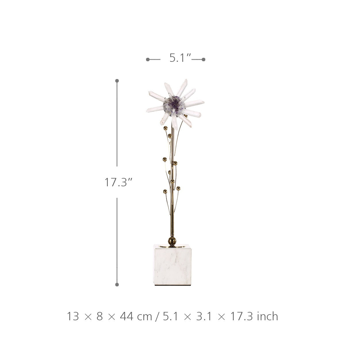 Amethyst Flower Crystal With Purple Amethyst
