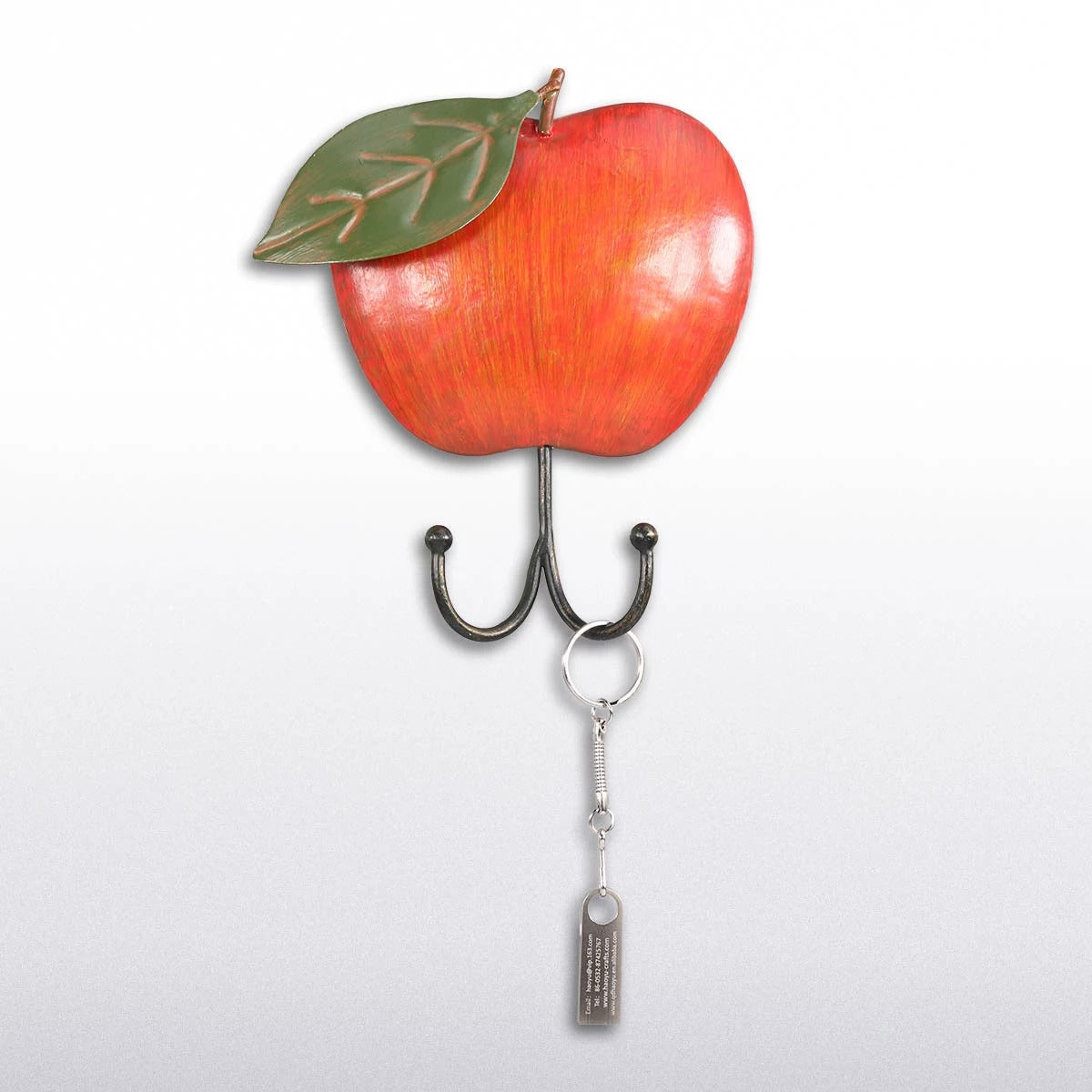 Apple Metal Wall Hook For Keys, Bags, Coats