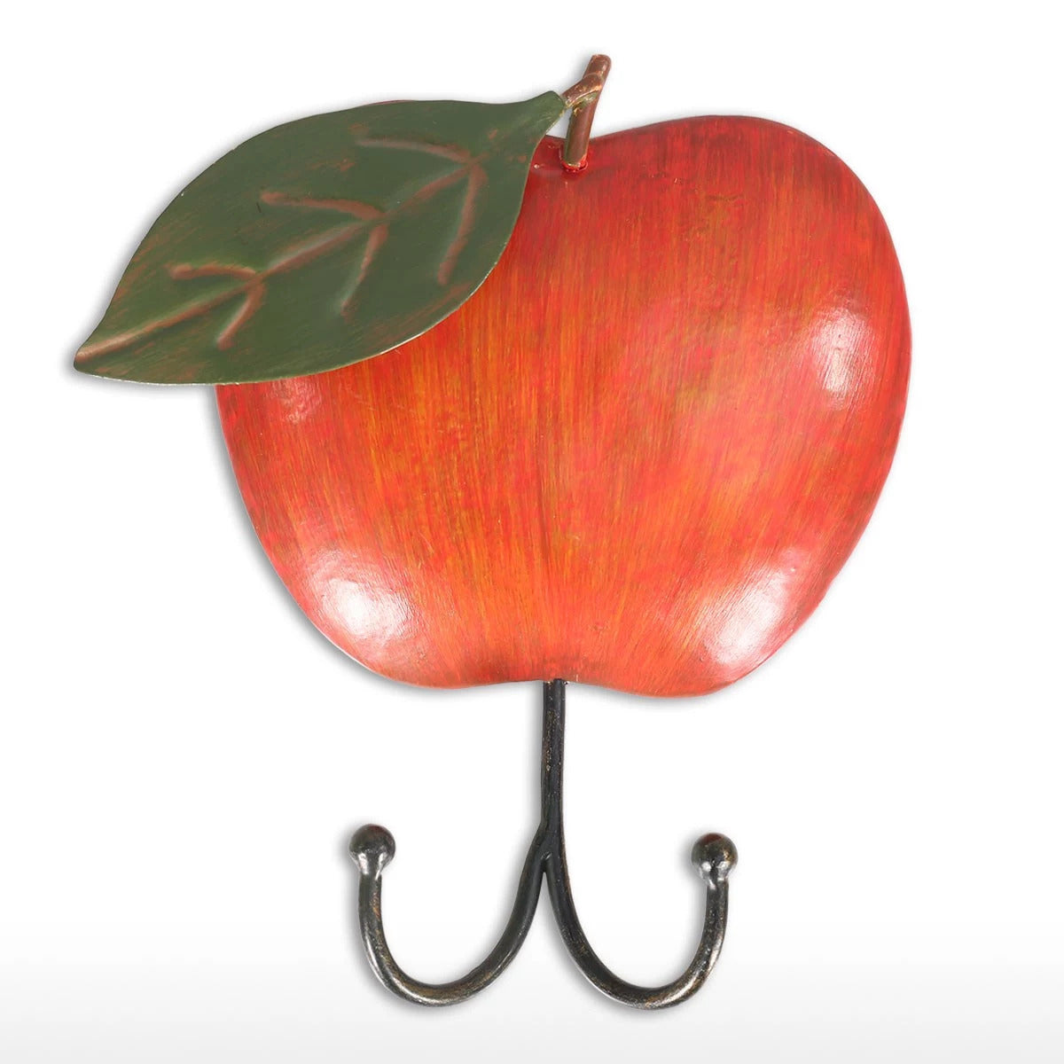 Apple Wall Hook with Vintage Metal For Apple Metal Wall Art