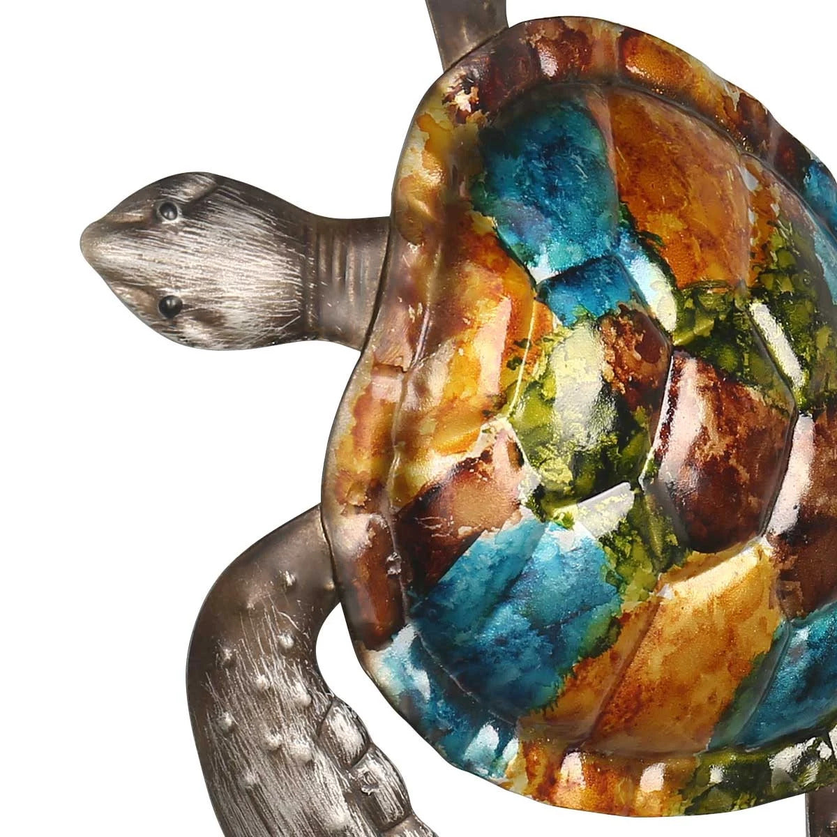 Cute and Baby Sea Turtle Wall Art Decor by Metal Ocean Figurines