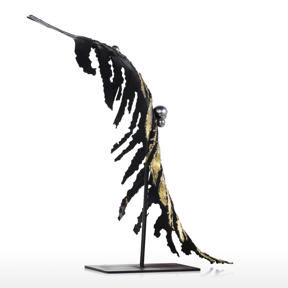 Banana Leaf Metal Sculpture