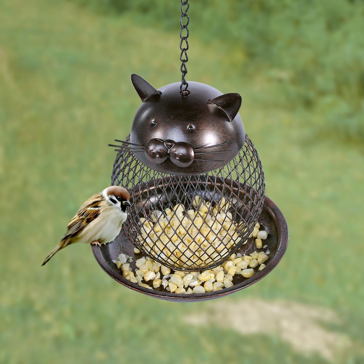 Bird Feeder and Cat Bird Feeder with Diy Christmas Deccor for Garden Decoration