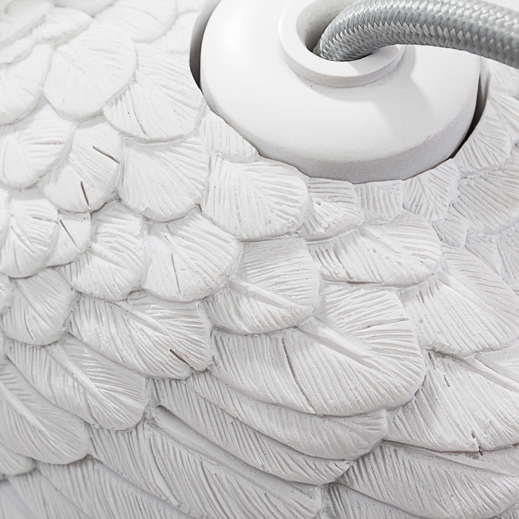 Bird Table Lamp with White Sculpture