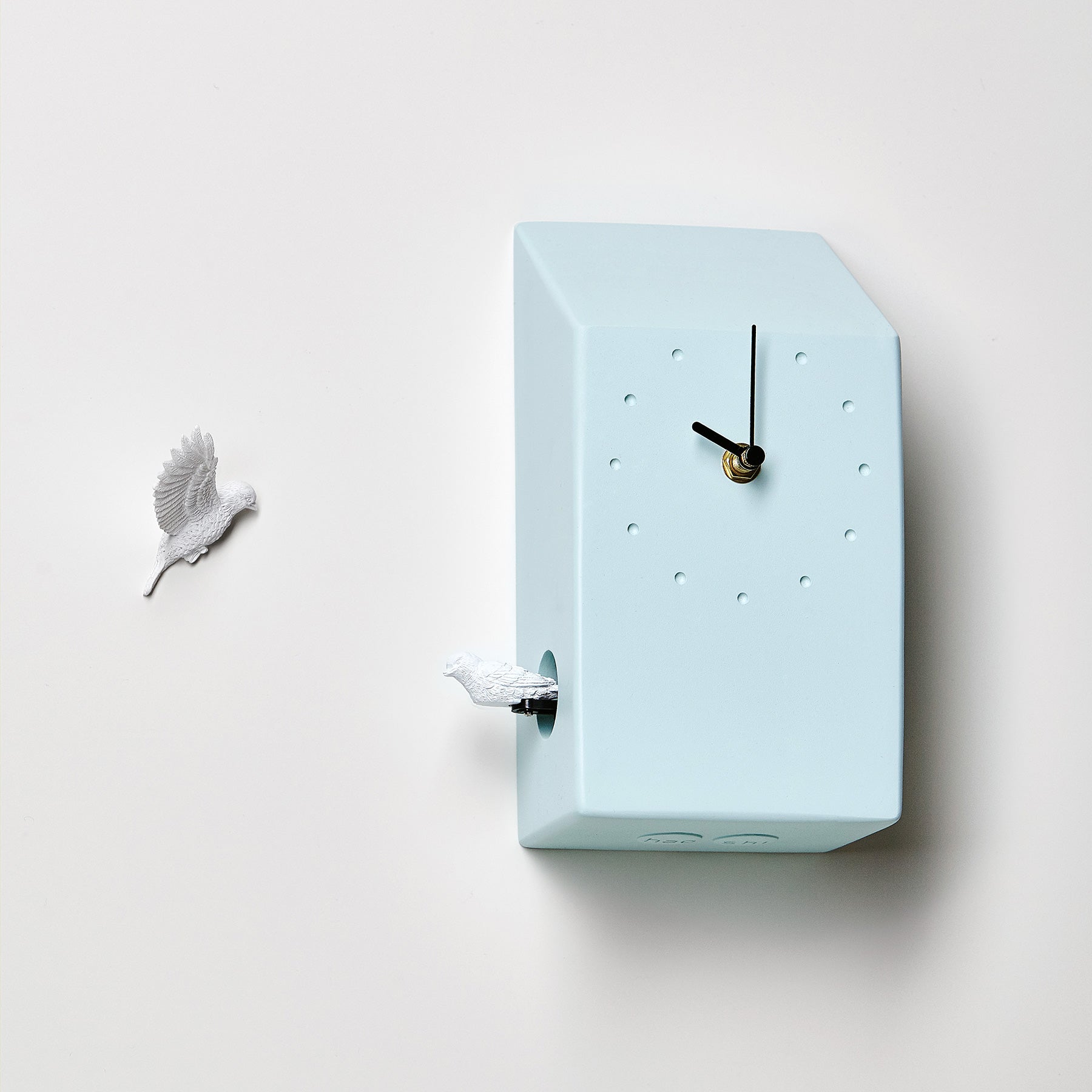 Blue Cuckoo Clock with Minimal and Modern Design