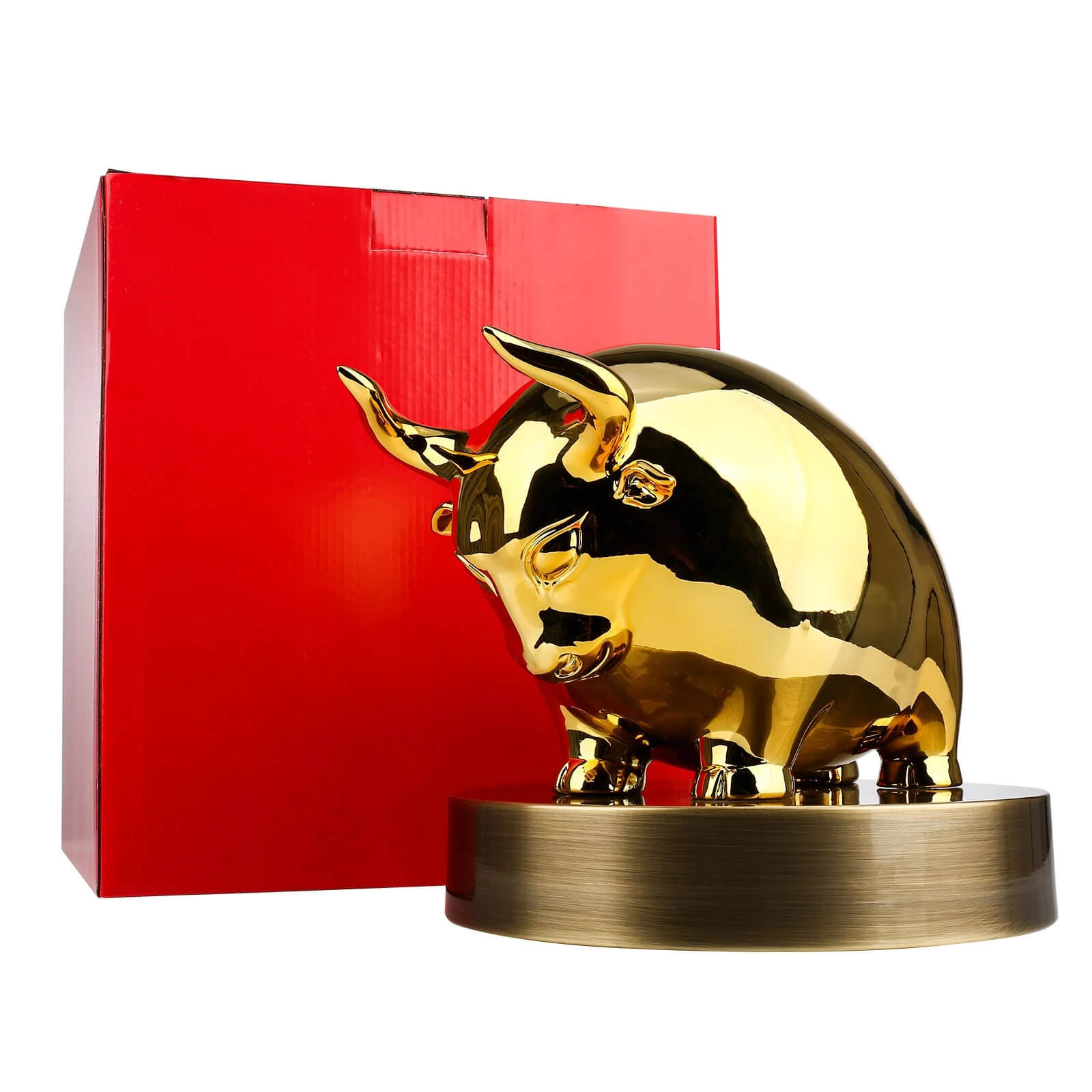Bull Statue to Bookshelf Decor