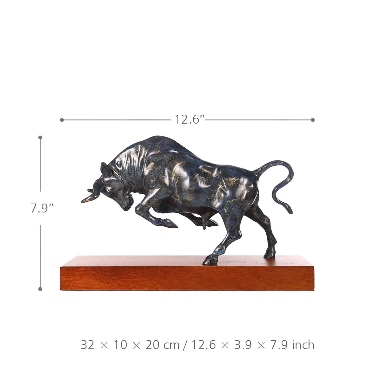 Bull Home Decor Ornament with Bronze Bull Sculpture