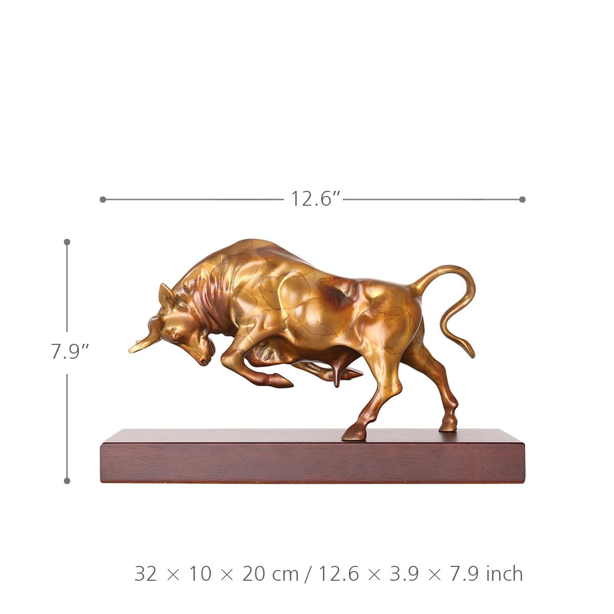 Bull Statue For Farmhouse and Rustic Home Decor