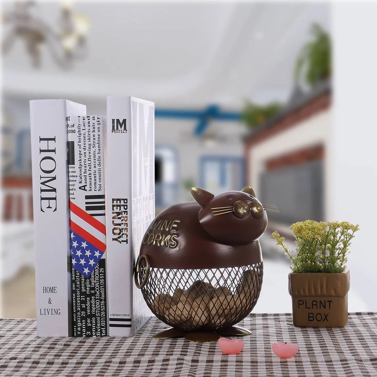 Cat Decorative Jar Kitchen Countertop Decor