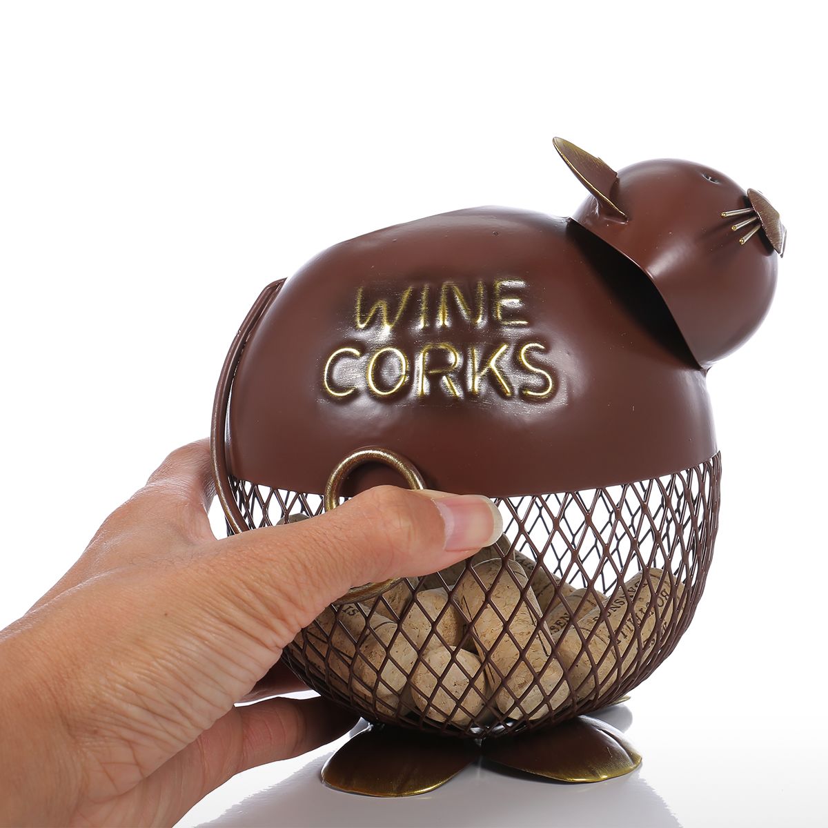 Cat Figurine Decorative Jar Countertop Decor