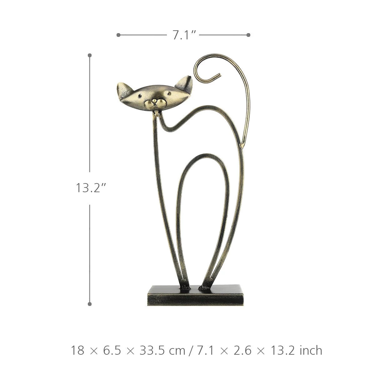 Cat Statue Figurine as Cat Ornament and Gifts