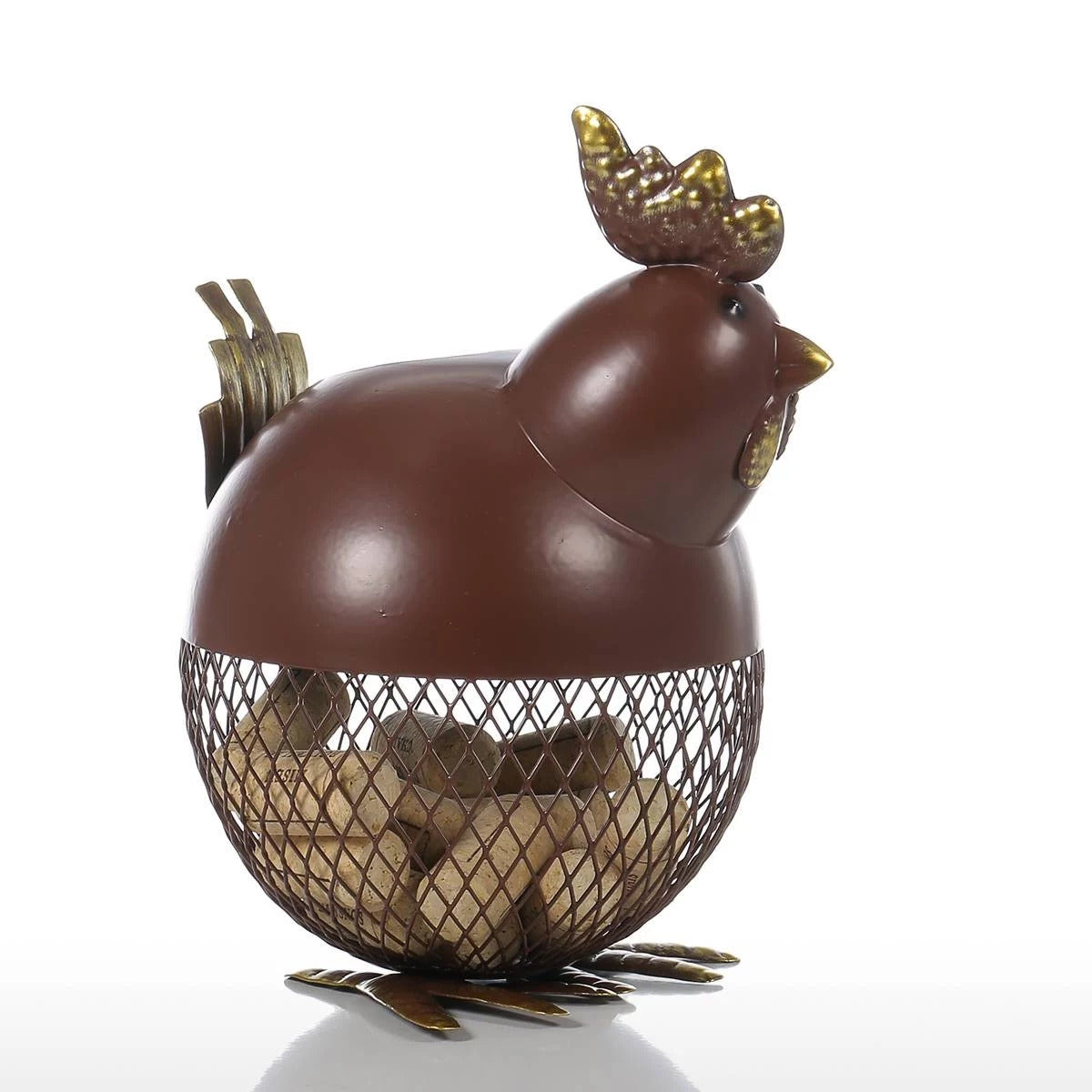 Chicken Figurine Ornament Decorative Jar Farmhouse Kitchen Countertop Decor