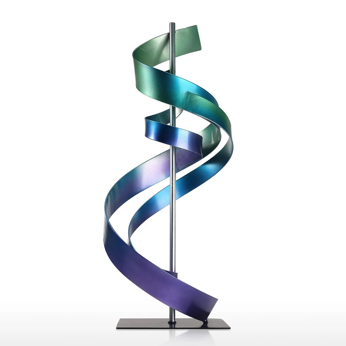Colorful Home Decor with Metal Sculpture