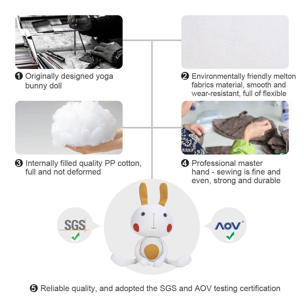 Cute Bunny by Stuffed and Plush Toy for Kids and Girls